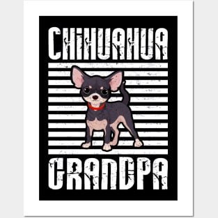 Chihuahua Grandpa Proud Dogs Posters and Art